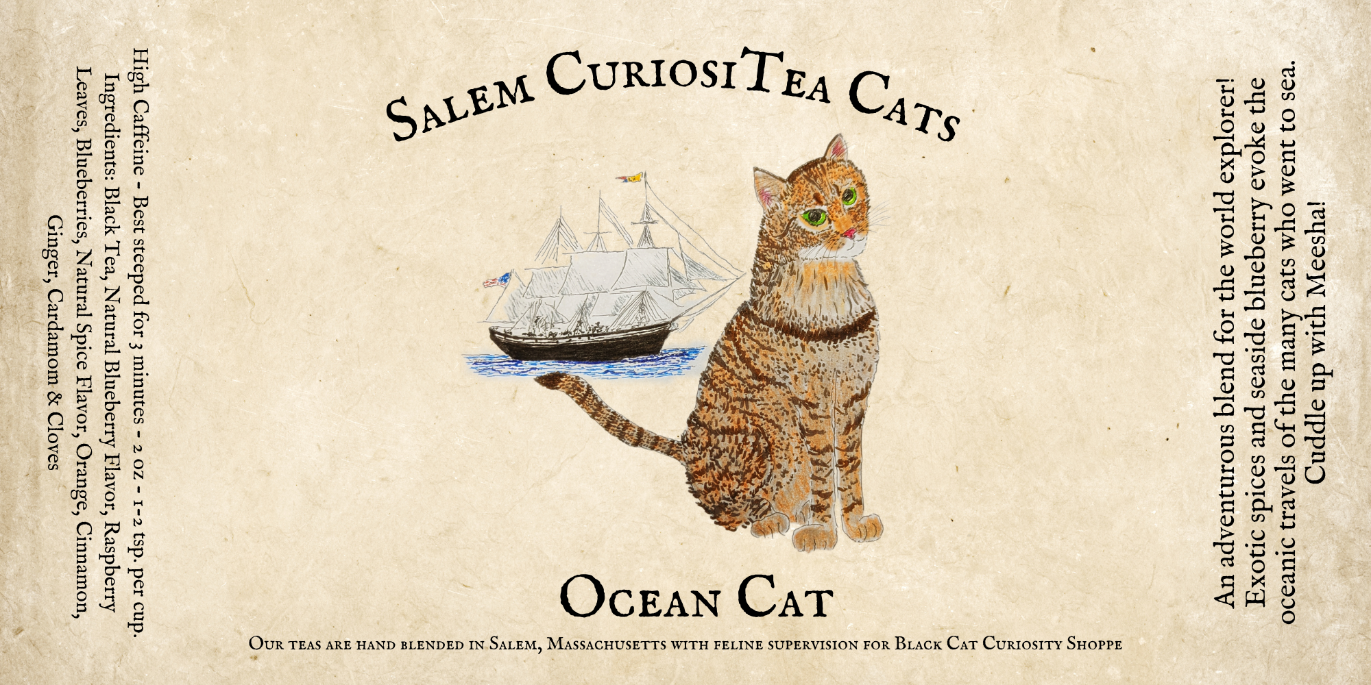 CuriosiTea Ocean Cat Tea 2oz