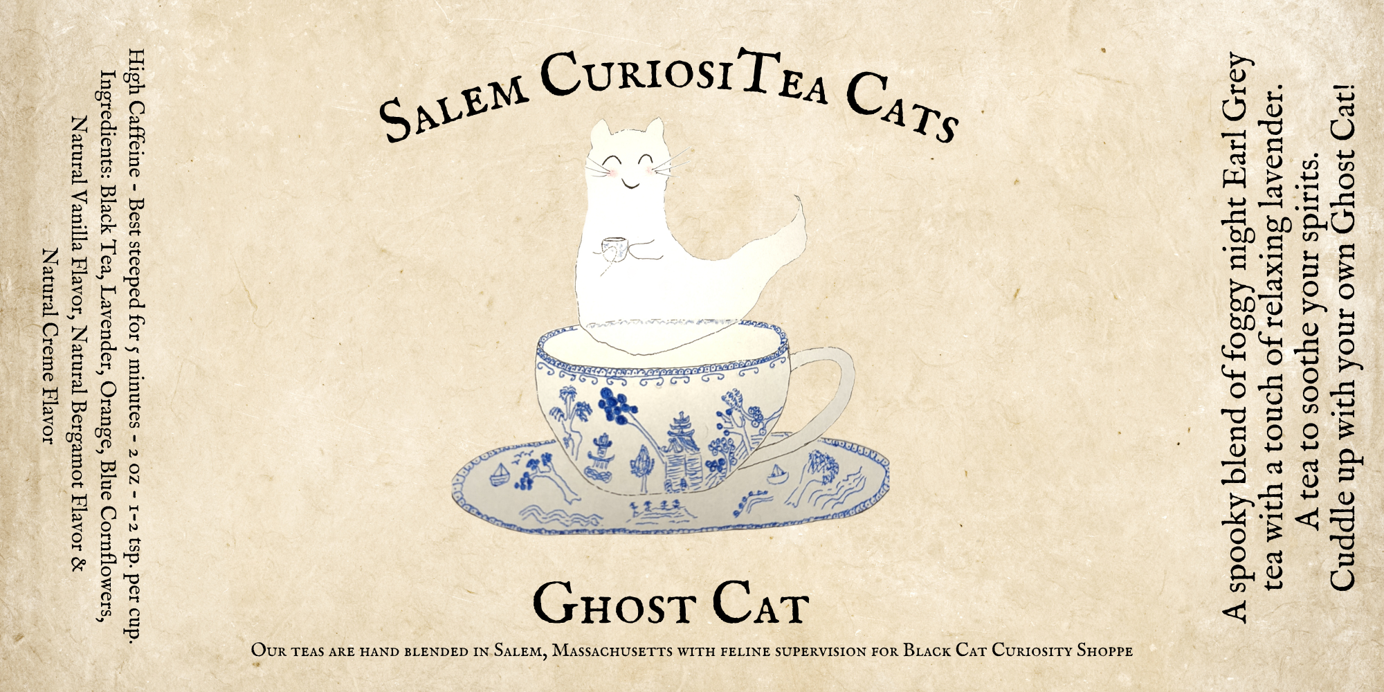 CuriosiTea Ghost Cat Tea 2oz