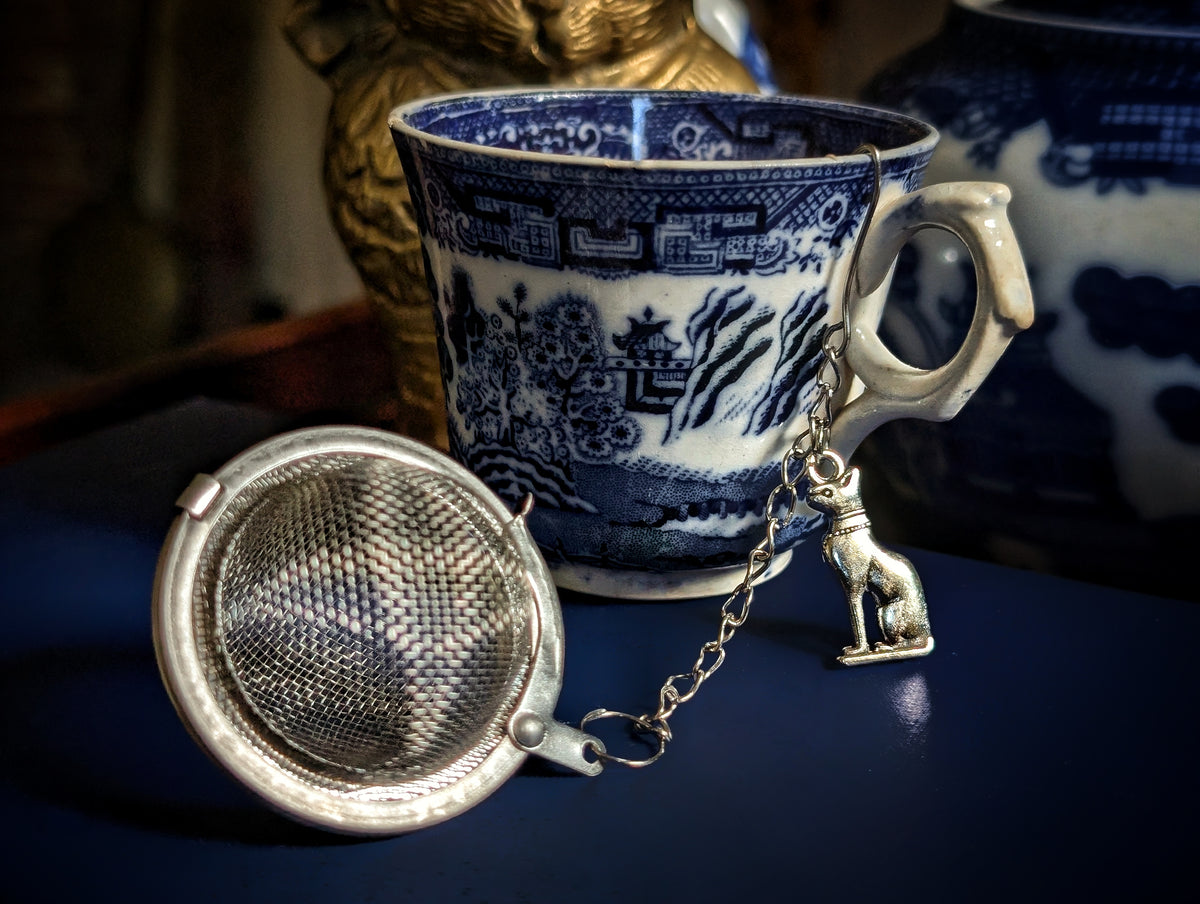 Silver Bastet Cat Tea Infuser