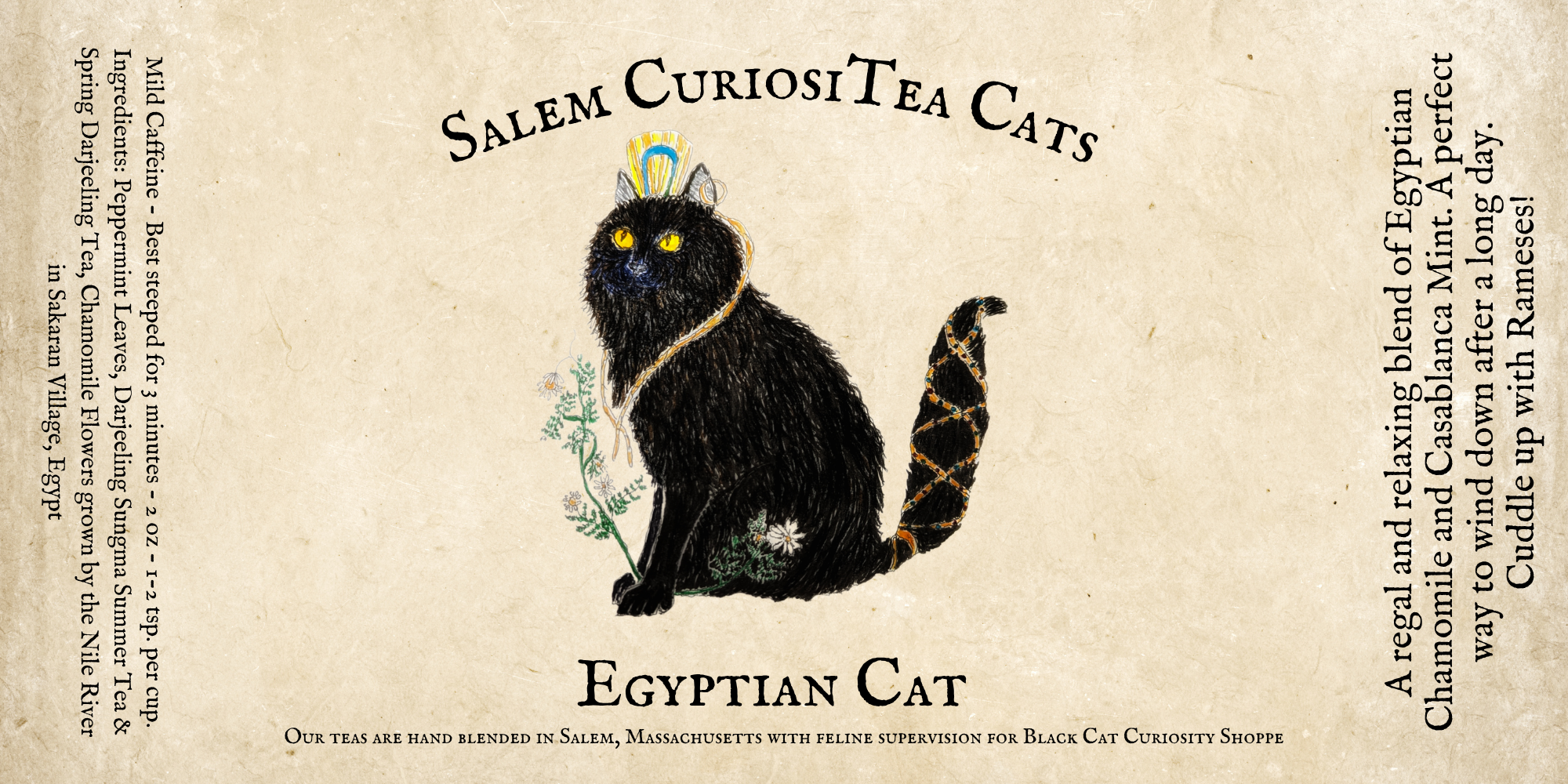 CuriosiTea Egyptian Cat Tea 2oz